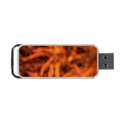 Red Abstract Stars Portable Usb Flash (one Side) by DimitriosArt