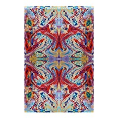 Red Feathers Shower Curtain 48  X 72  (small)  by kaleidomarblingart