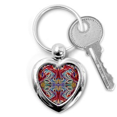 Red Feathers Key Chain (heart)