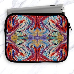 Red Feathers Apple Ipad 2/3/4 Zipper Cases by kaleidomarblingart