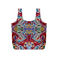 Red Feathers Full Print Recycle Bag (s) by kaleidomarblingart