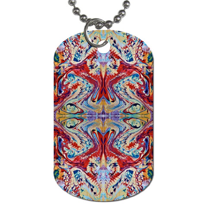 Red Feathers Dog Tag (Two Sides)