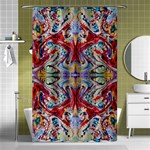 Red Feathers Shower Curtain 48  x 72  (Small)  Curtain(48  X 72 ) - 42.18 x64.8  Curtain(48  X 72 )