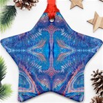 Blue Repeats Ornament (Star) Front