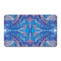 Blue Repeats Magnet (rectangular) by kaleidomarblingart