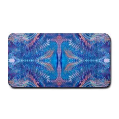 Blue Repeats Medium Bar Mats by kaleidomarblingart