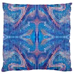 Blue Repeats Large Cushion Case (Two Sides) Front