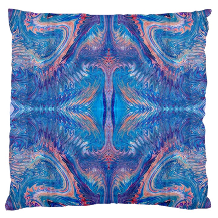 Blue Repeats Large Cushion Case (Two Sides)