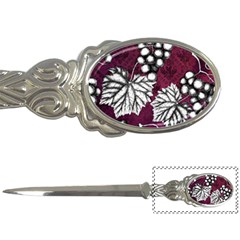 Grapes On Purple Letter Opener by Pixelchicken