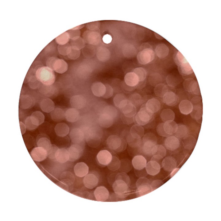 Light Reflections Abstract No6 Rose Round Ornament (Two Sides)