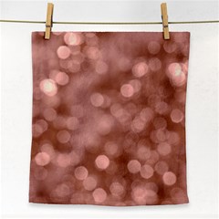 Light Reflections Abstract No6 Rose Face Towel by DimitriosArt