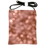 Light Reflections Abstract No6 Rose Shoulder Sling Bag Front