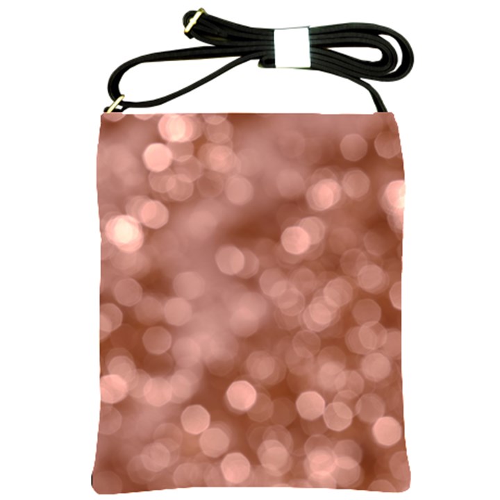 Light Reflections Abstract No6 Rose Shoulder Sling Bag