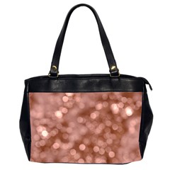 Light Reflections Abstract No6 Rose Oversize Office Handbag (2 Sides) by DimitriosArt