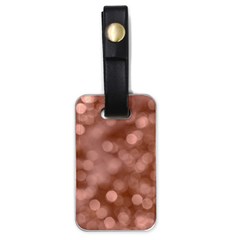 Light Reflections Abstract No6 Rose Luggage Tag (one Side) by DimitriosArt