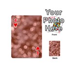 Light Reflections Abstract No6 Rose Playing Cards 54 Designs (Mini) Front - Heart4