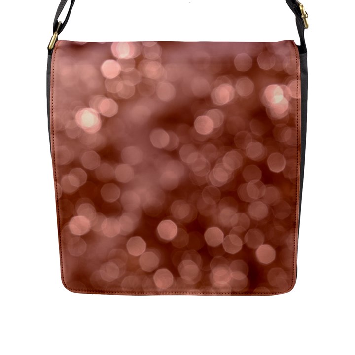 Light Reflections Abstract No6 Rose Flap Closure Messenger Bag (L)