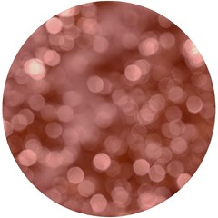 Light Reflections Abstract No6 Rose Uv Print Round Tile Coaster by DimitriosArt