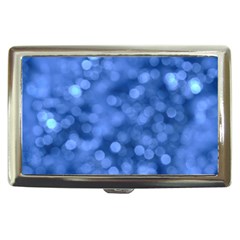 Light Reflections Abstract No5 Blue Cigarette Money Case by DimitriosArt