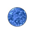 Light Reflections Abstract No5 Blue Hat Clip Ball Marker Front