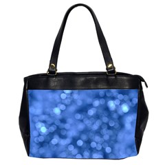 Light Reflections Abstract No5 Blue Oversize Office Handbag (2 Sides) by DimitriosArt