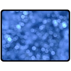 Light Reflections Abstract No5 Blue Fleece Blanket (large)  by DimitriosArt