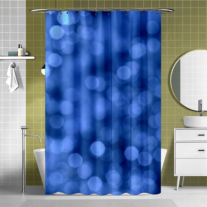 Light Reflections Abstract No5 Blue Shower Curtain 48  x 72  (Small) 