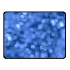 Light Reflections Abstract No5 Blue Double Sided Fleece Blanket (small)  by DimitriosArt