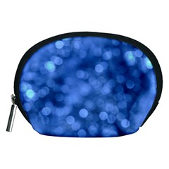 Light Reflections Abstract No5 Blue Accessory Pouch (medium) by DimitriosArt