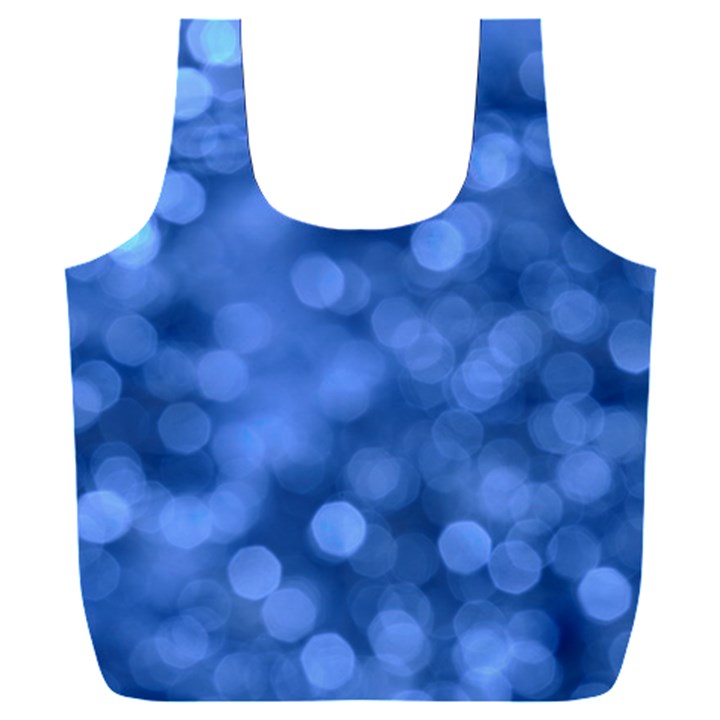 Light Reflections Abstract No5 Blue Full Print Recycle Bag (XXXL)