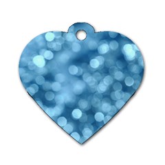 Light Reflections Abstract No8 Cool Dog Tag Heart (one Side) by DimitriosArt