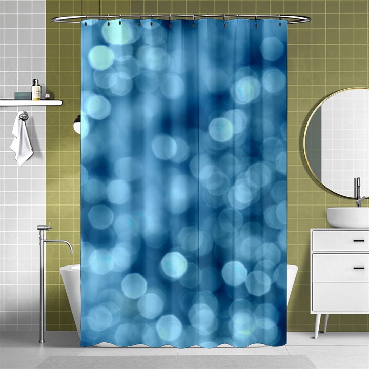 Light Reflections Abstract No8 Cool Shower Curtain 48  x 72  (Small) 