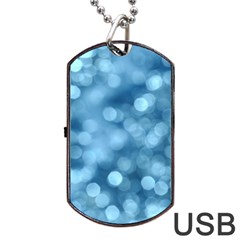 Light Reflections Abstract No8 Cool Dog Tag Usb Flash (one Side) by DimitriosArt