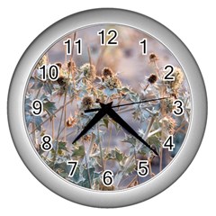 Spikes On The Sun Wall Clock (silver) by DimitriosArt