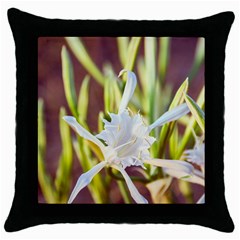 The Little Star On The Sand Throw Pillow Case (black) by DimitriosArt