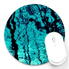 Cold Reflections Round Mousepads by DimitriosArt