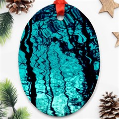 Cold Reflections Ornament (oval) by DimitriosArt