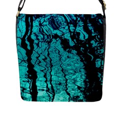 Cold Reflections Flap Closure Messenger Bag (l) by DimitriosArt