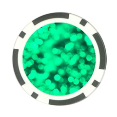 Light Reflections Abstract No10 Green Poker Chip Card Guard (10 Pack) by DimitriosArt