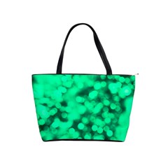 Light Reflections Abstract No10 Green Classic Shoulder Handbag by DimitriosArt