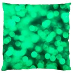 Light Reflections Abstract No10 Green Large Cushion Case (Two Sides) Front