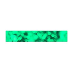 Light Reflections Abstract No10 Green Flano Scarf (mini) by DimitriosArt