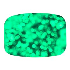 Light Reflections Abstract No10 Green Mini Square Pill Box by DimitriosArt