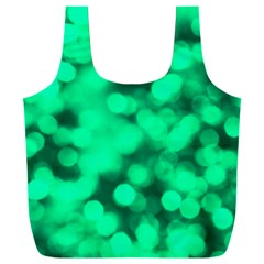 Light Reflections Abstract No10 Green Full Print Recycle Bag (xxl) by DimitriosArt