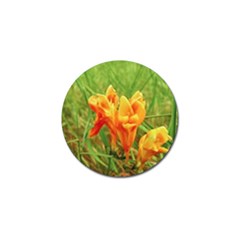 Orange On The Green Golf Ball Marker (4 Pack) by DimitriosArt