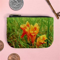 Orange On The Green Mini Coin Purse by DimitriosArt