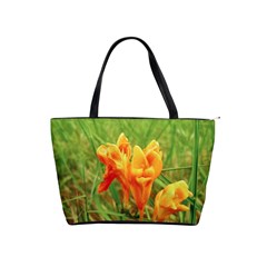 Orange On The Green Classic Shoulder Handbag by DimitriosArt