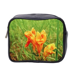 Orange On The Green Mini Toiletries Bag (two Sides) by DimitriosArt