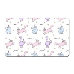 Unicorn Cats Pattern 2 Magnet (rectangular) by Littlebird