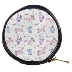 Unicorn Cats Pattern 2 Mini Makeup Bag by Littlebird